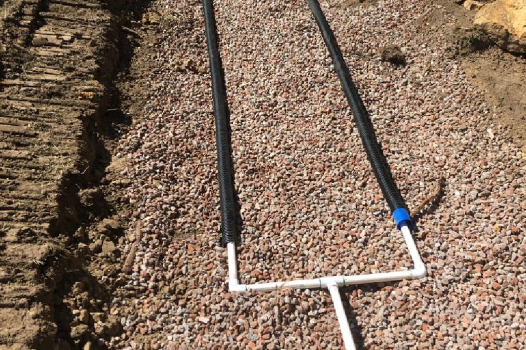 Septic Trenches & Effluent Irrigation BluenGrey